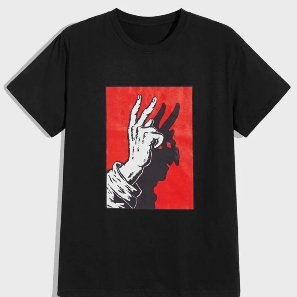 Black graphic tee